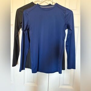 bcg Boy’s black and blue Long Sleeve Athletic compression shirt Size L 14-16